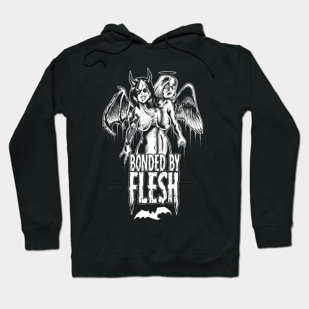 Good and Evil horror Hoodie by wildsidecomix